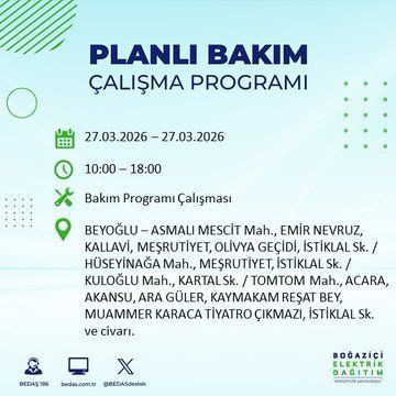 BEDAŞ duyurdu: İstanbul'da hangi ilçelerde elektrik kesintisi olacak? - Resim: 9