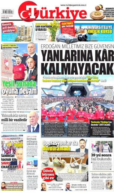 4 Ekim Cumartesi günü: Gazeteler hangi manşetle çıktı? - Resim: 6
