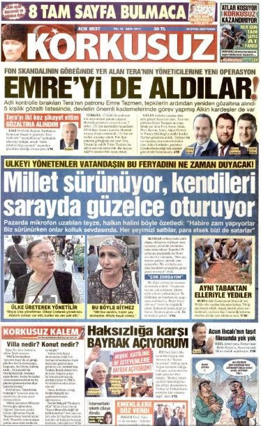 20 Eylül Cumartesi günü: Gazeteler hangi manşetle çıktı? - Resim: 6