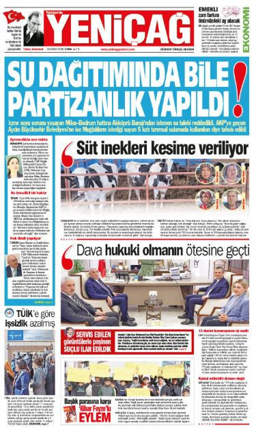 Yeniçağ Gazetesi: Su dağıtımında bile partizanlık yapıldı - Resim : 1