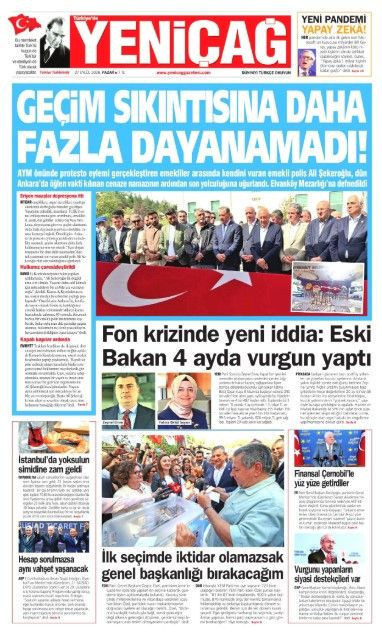 27 Eylül Pazar günü: Gazeteler hangi manşetle çıktı? - Resim: 1