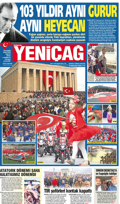 YENİÇAĞ Gazetesi: 103 yıldır aynı gurur aynı heyecan - Resim : 1