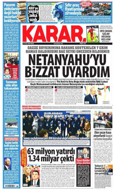 27 Eylül Pazar günü: Gazeteler hangi manşetle çıktı? - Resim: 2