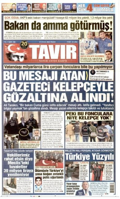 27 Eylül Pazar günü: Gazeteler hangi manşetle çıktı? - Resim: 11