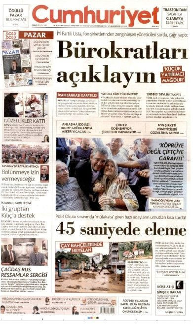 20 Eylül Cumartesi günü: Gazeteler hangi manşetle çıktı? - Resim: 4