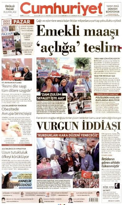 27 Eylül Pazar günü: Gazeteler hangi manşetle çıktı? - Resim: 6