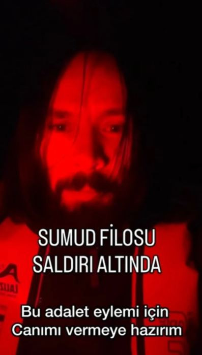 Sumud Filosu aktivisti yerli John Wick Ömer’den “korkmuyoruz” mesajı - Resim : 1