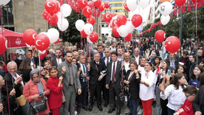 Trabzon'da balonlar "adalet ve özgürlük" için uçuruldu