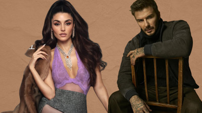Konu gizli tutuluyor... Hande Erçel'den sürpriz proje! Futbol efsanesi David Beckham ile kamera karşısına geçti