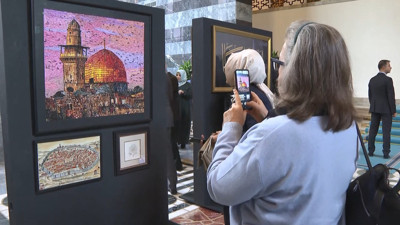 TBMM Şeref Holü'nde Gazze'ye destek: "Hilalin Işığında" sergi açıldı!