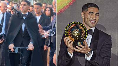 Scooter ile geldi, Osimhen'i geçti! Achraf Hakimi Afrika'da yılın oyuncusu