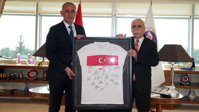 İbrahim Hacıosmanoğlu'ndan Anayasa Mahkemesi Başkanı Özkaya'ya ziyaret