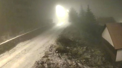 Beypazarı’nın yüksek kesimlerinde kar yağışı etkili oldu