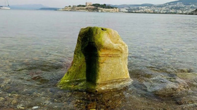 Kuşadası'nda deniz çekildi, tarih fışkırdı: Tam 2 bin yıllık