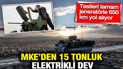 MKE’den 15 tonluk elektrikli dev: E-ZPT testleri tamam jeneratörle 650 km yol alıyor