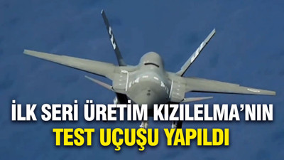 İlk seri üretim KIZILELMA'nın test uçuşu görüntüleri paylaşıldı
