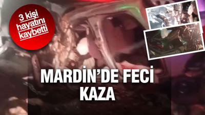 Mardin’de feci kaza: İki otomobil çarpıştı, 3 kişi hayatını kaybetti