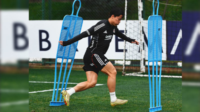 Beşiktaş'ta yeni transfer Hyeongyu Oh, ilk antrenmana çıktı