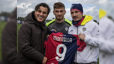 Vincenzo Montella'dan Semih Kılıçsoy ve Cagliari’ye ziyaret