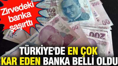 Türkiye'de en çok kar eden banka belli oldu: Zirvedeki banka değişmedi