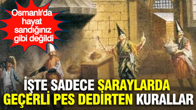 Osmanlı'da hayat sandığınız gibi değildi: İşte sadece saraylarda geçerli ilginç kurallar