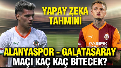 Yapay zeka Alanyaspor - Galatasaray maçının sonucunu tahmin etti