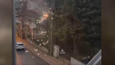 Geceyi aydınlatan tehlike: Ekipler harekete geçti