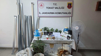 Evdeki 'kenevir serası'na jandarma baskını