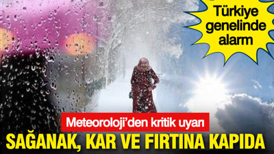 Meteoroloji’den Türkiye geneli kritik uyarı: Sağanak, kar ve fırtına kapıda