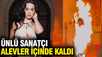 Katy Perry’yi alevler sardı: 'Watch It Burn' klip çekiminde yangın paniği