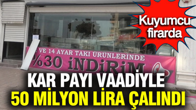 Antalya Döşemealtı'nda kuyumcu vatandaşları 50 milyon lira dolandırdı