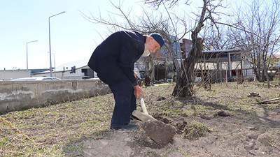 ‘Kaya Dede’nin sırrı ne? 99 yaşında hâlâ kazma-kürek sallıyor