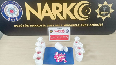 Bilecik'te çok sayıda sentetik ecza hapı ele geçirildi