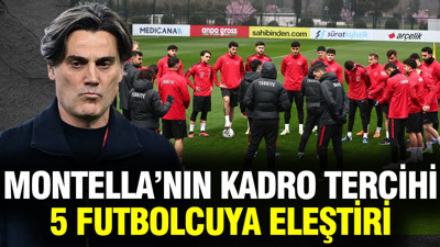 Montella'nın kadro tercihi eleştirildi: 5 futbolcu topa tutuldu
