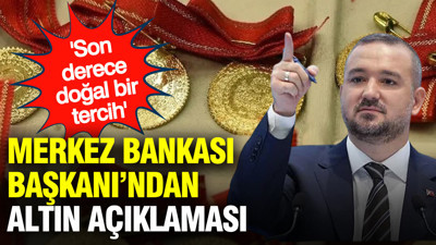 Merkez Bankası Başkanı Fatih Karahan'dan altın açıklaması