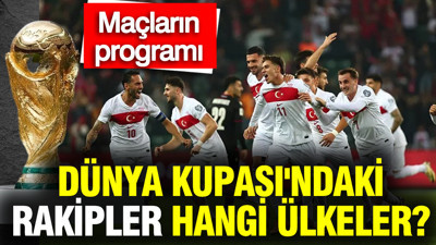 Türkiye'nin 2026 Dünya Kupası'ndaki rakipleri hangi ülkeler? A Milli Takım'ın grubu