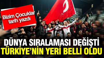Türkiye'nin Dünya sıralamasındaki yeri belli oldu: A Milli Takım'ın tarihi başarısı