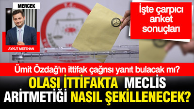 Ümit Özdağ'ın ittifak çağrısı karşılık bulacak mı? Son anket sonuçları ortaya çıktı