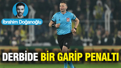 Derbide bir garip penaltı