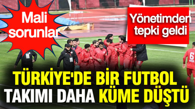 Türkiye'de bir futbol takımı daha küme düştü: Yönetimden tepki paylaşımı geldi