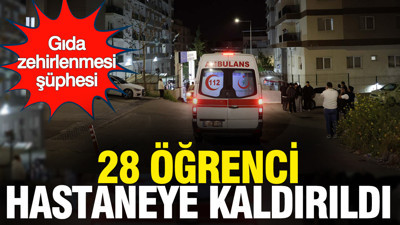 İzmir'de 28 öğrenci, gıda zehirlenmesi şüphesiyle hastaneye kaldırıldı