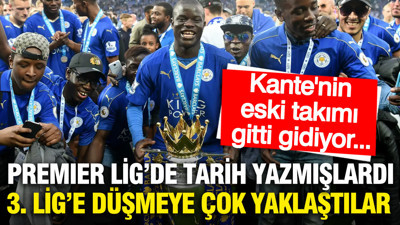 Premier Lig’in eski şampiyonu Leicester City 10 sene sonunda 3. Lig yolunda
