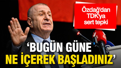 Ümit Özdağ'dan Türk Dil Kurumu'na sert tepki: 'Bugün güne ne içerek başladınız'
