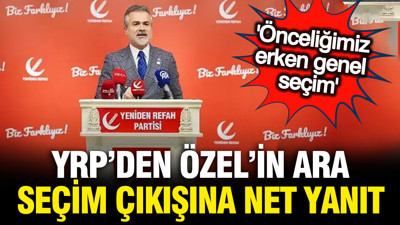 Yeniden Refah Partisi'nden ara seçim çıkışı: Biz hazırız