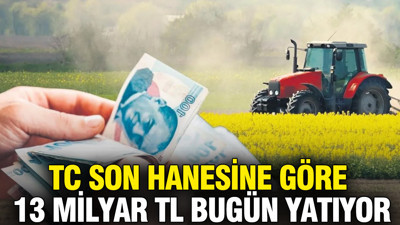 TC son hanesine göre 13 milyar TL bugün yatıyor