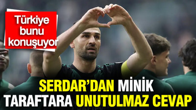 Serdar Dursun’dan minik taraftara unutulmaz cevap: Türkiye bunu konuşuyor