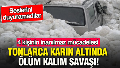 Trabzon'da çiğ faciası: Tonlarca karın altında ölüm kalım savaşı