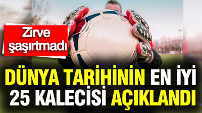 Dünya tarihinin en iyi 25 kalecisi açıklandı: Zirve şaşırtmadı