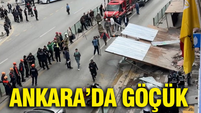 Ankara'da göçük: 3 kişi yaralandı