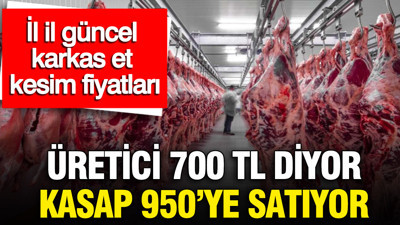 Kurban bayramı yaklaşırken karkas et fiyatlarında 700 TL sinyali, il il güncel kesim fiyatları belli oldu